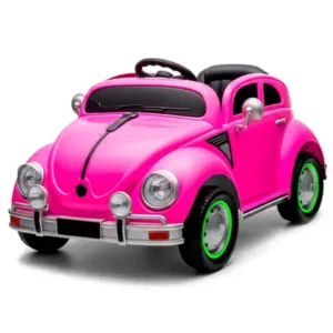 Fusca Elétrico Infantil Carrinho De Passeio Para Meninas 12V Rosa - Unitoys