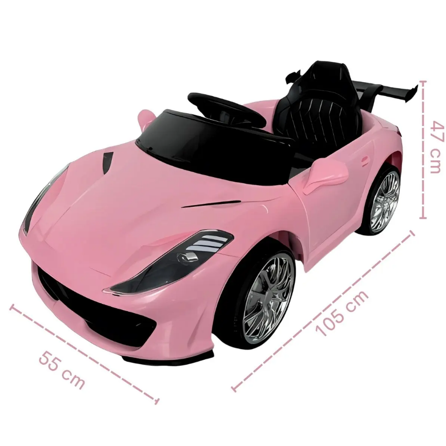 Carrinho Elétrico Infantil Controle Remoto Bateria Bivolt com Som e Luz - Bangtoys - Imagem 8