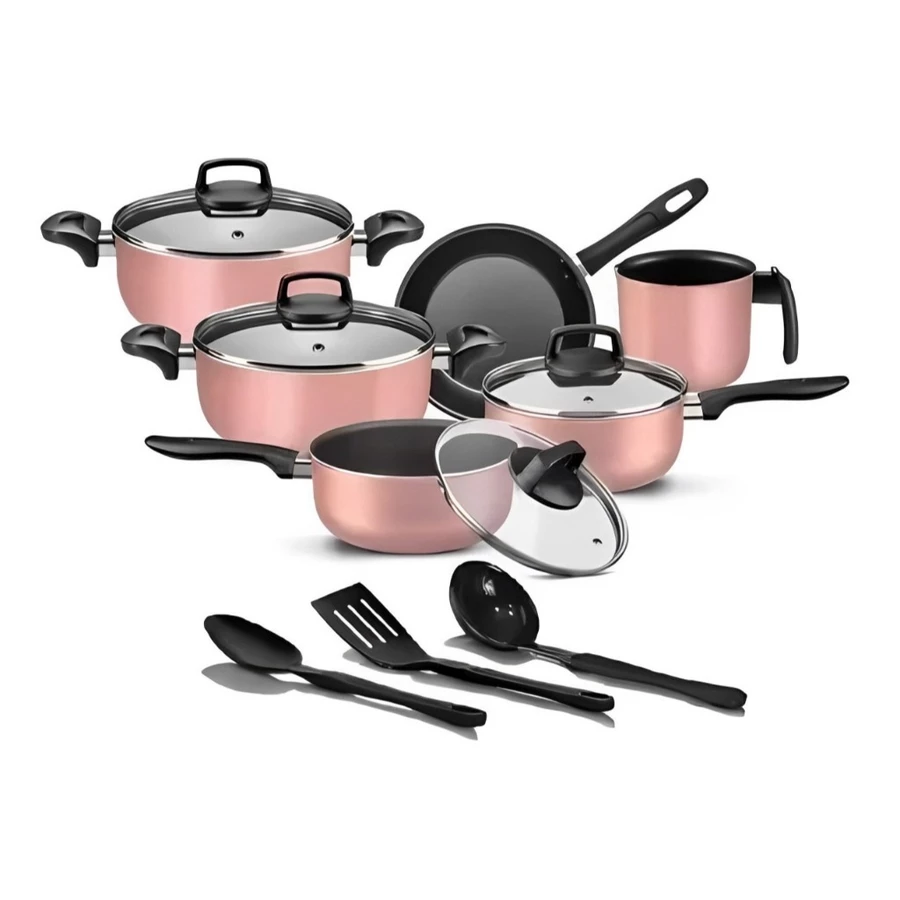 Conjunto de Panelas 9 Peças Antiaderente