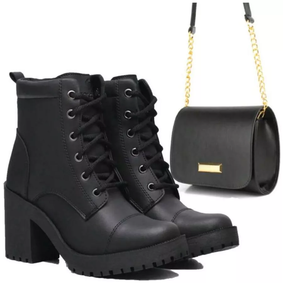 BOTA COTURNO FEMININA SALTO ALTO