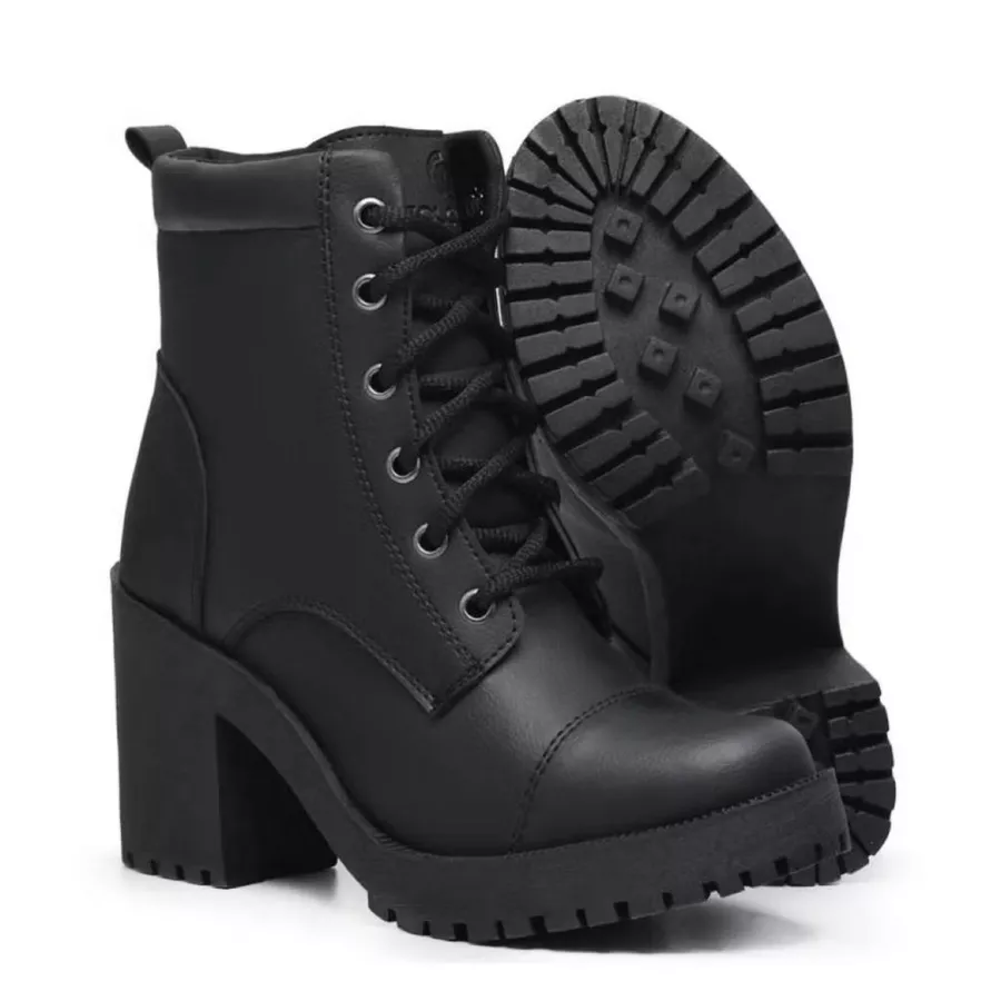 BOTA COTURNO FEMININA SALTO ALTO - Imagem 4