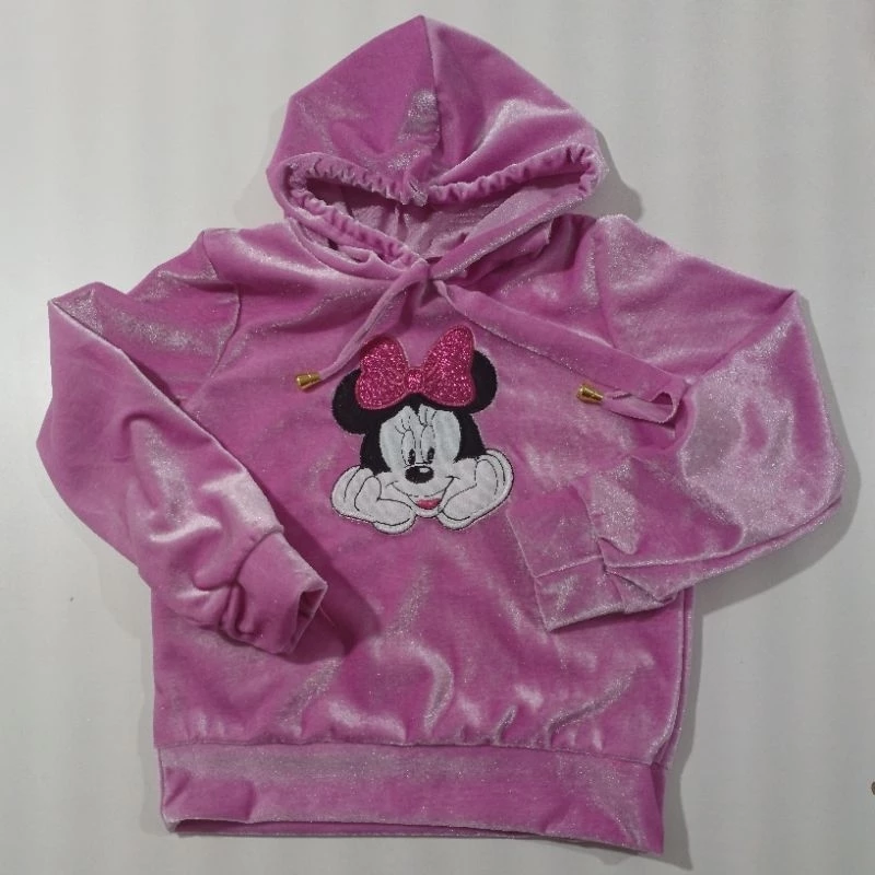 Conjunto Infantil Feminino Veludo Inverno Quentinho Minnie 2 Peças - Imagem 6