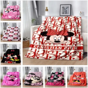Cobertor Minnie Disney Super Macio – Decoração Moderna para Quarto e Sala