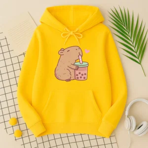 MOLETOM CANGURU CAPIVARA FOFA